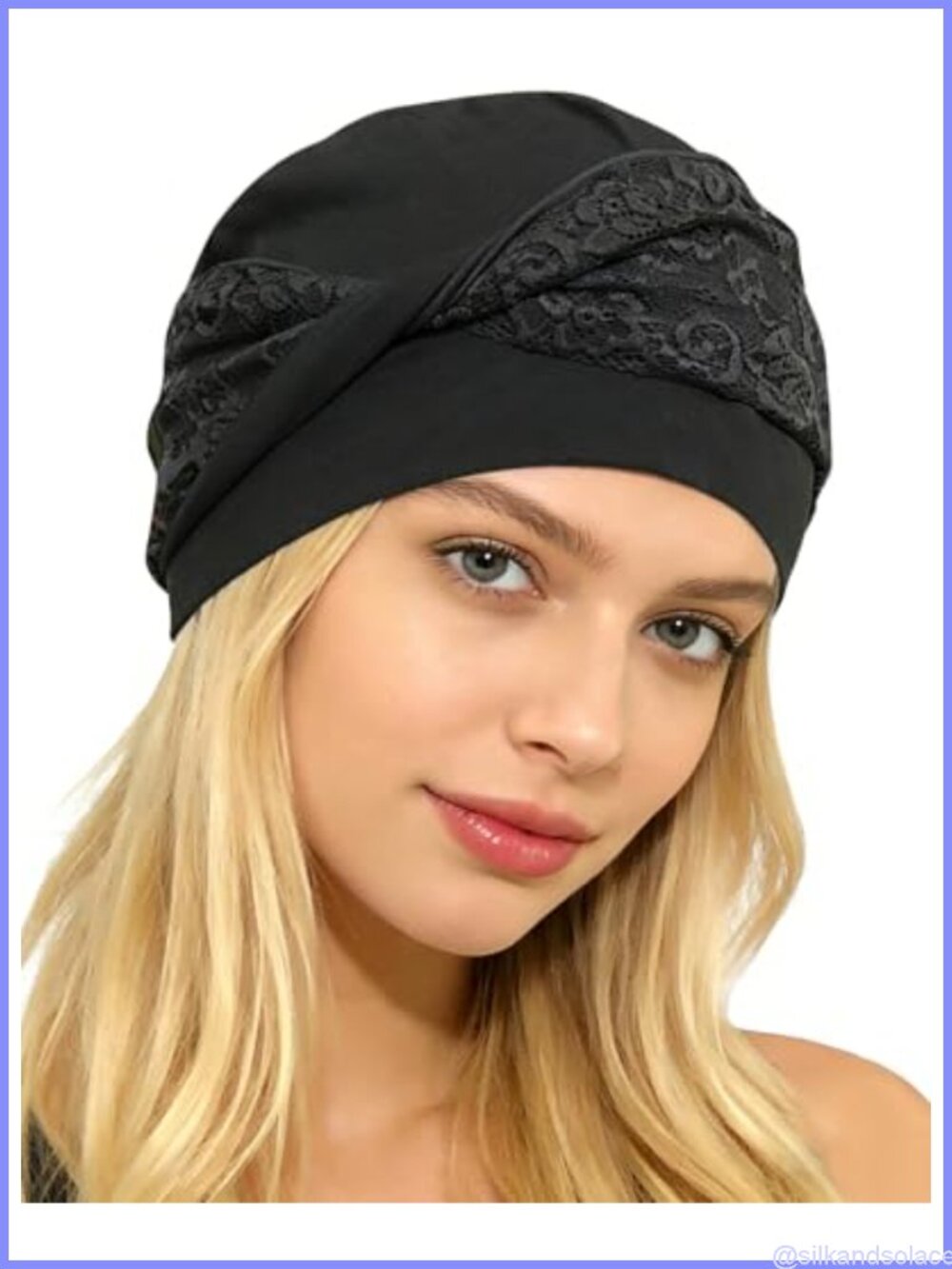 Chemo Headwear Women Knot Beanie Turban Hat Full Head Coverage Polyester